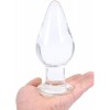 Huge Head Glass Plug Crystal Anal Expander Training